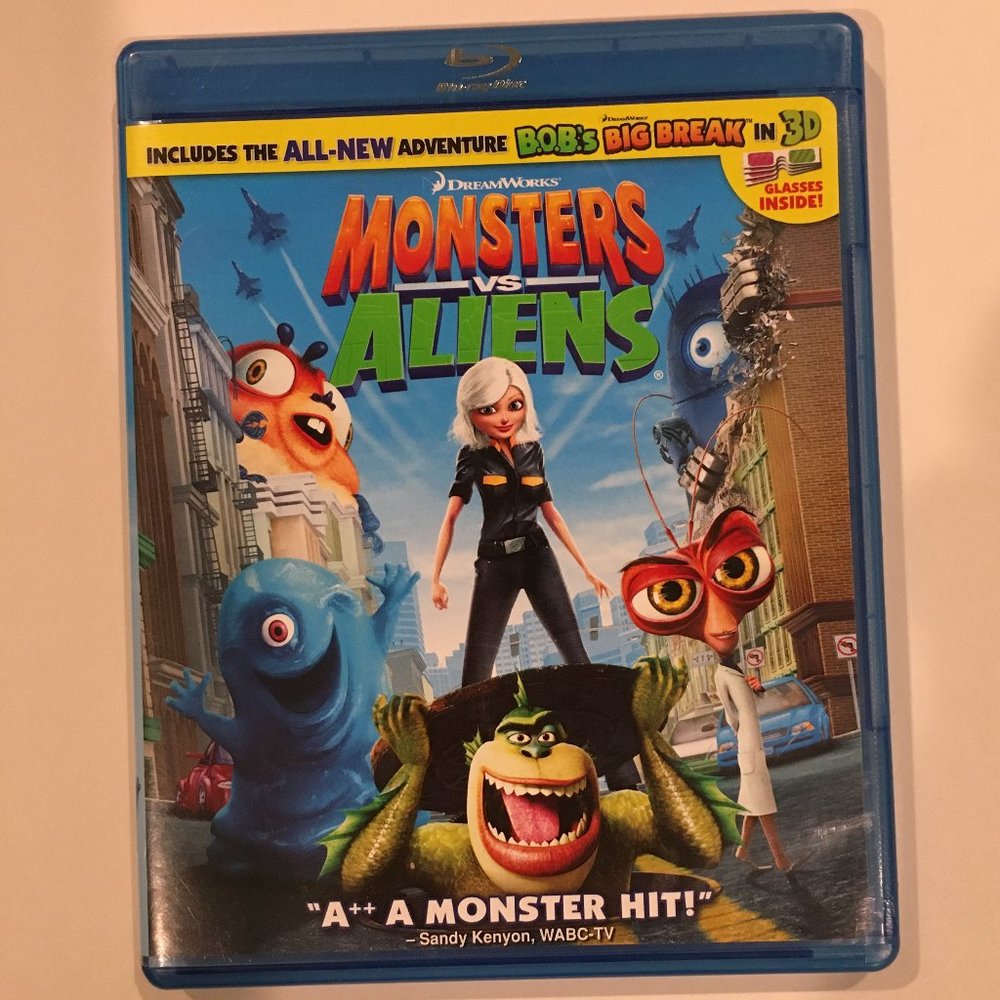 Dreamworks MONSTERS VS. ALIENS Blu-Ray Disc